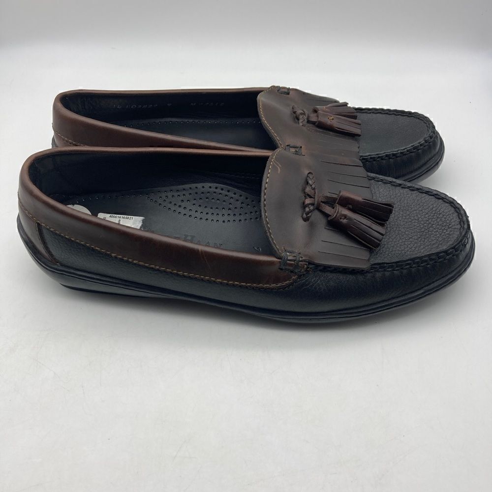 Cole Haan Black/Brown Leather Men’s Loafers Size 9 - Picture 4 of 9